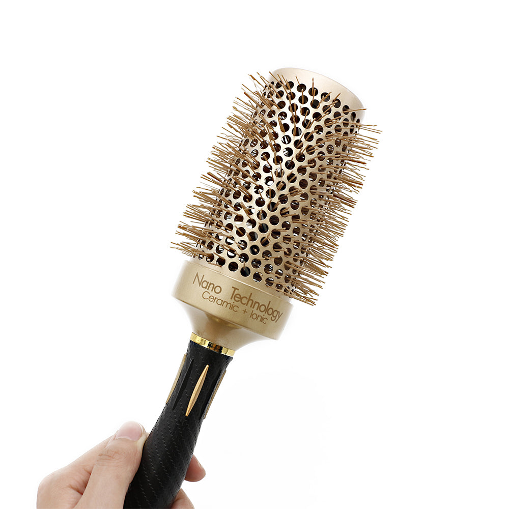 Luxe gold ceramic round brush